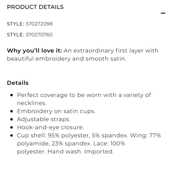 Soma Sensuous Opulence Perfect Coverage Bra and Retro Brief Panty Set - Picture 10 of 16